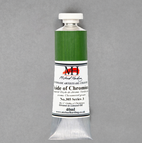 Michael Harding Artystyczne Farby Olejne 40 ml -305 Oxide of Chromium, (1) - Michael Harding Artist Oil  40 ml
