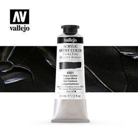 Vallejo Acrylic Artist 60 ml -301 Lamps Black, 