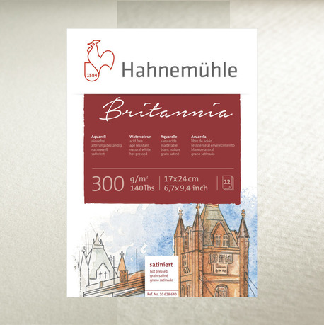 Hahnemuhle -Blok akwarelowy Britannia -300 g 17 x 24 cm