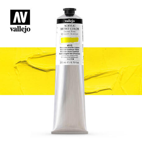 Vallejo Acrylic Artist -515 Primrose Cadmium Yellow, (1) - Vallejo Acrylic Artist - Artystyczne Farby Akrylowe