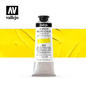 Vallejo Acrylic Artist 60 ml  -501 Cadmium Lemon Yellow