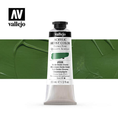 Vallejo Acrylic Artist -508 Chromium Oxide Green, (1) - Vallejo Acrylic Artist - Artystyczne Farby Akrylowe