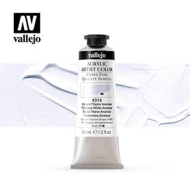 Vallejo Acrylic Artist 60 ml -314 Titanium White Anatase