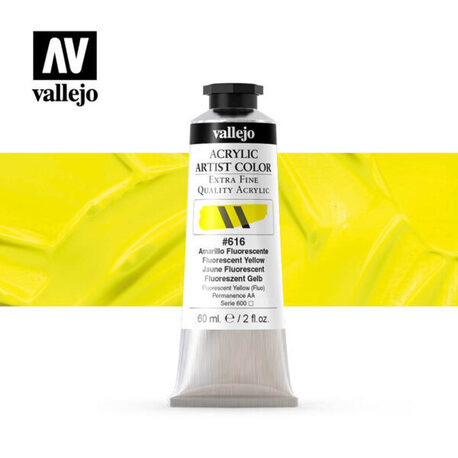 Vallejo Acrylic Artist -616 Fluorescent Yellow