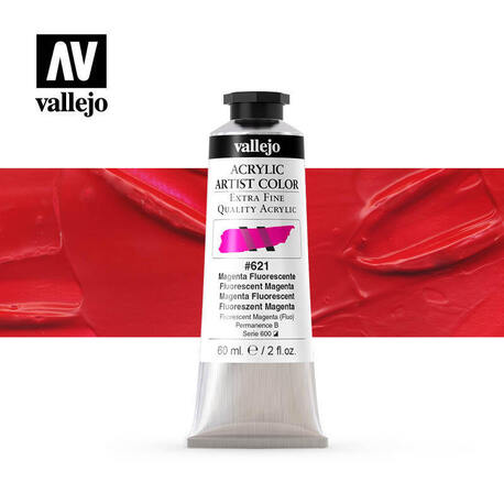 Vallejo Acrylic Artist -621 Fluorescent Magenta