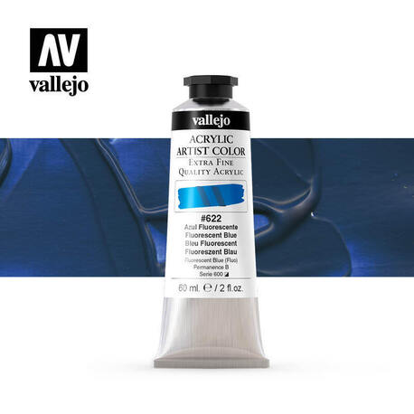 Vallejo Acrylic Artist -622 Fluorescent Blue