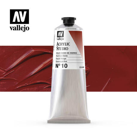 Vallejo Acrylic Studio -10 Red Iron Oxide
