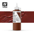 Vallejo Acrylic Studio -20 Burnt Sienna (Hue),, (3) - Vallejo Arcylic Studio