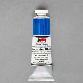 Michael Harding Artystyczne Farby Olejne 40 ml -114 Phthalocyanine Blue & Zinc White