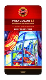 KOH-I-NOOR  Kredki ołówkowe Polycolor 12 kolorów