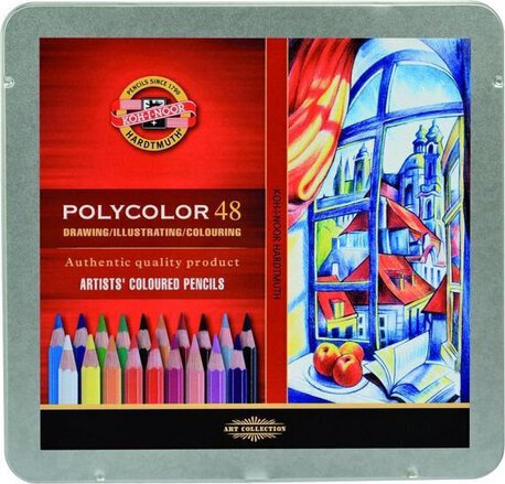 KOH-I-NOOR   Kredki ołówkowe Polycolor 48 kolorów, (1) - RYSOWANIE 