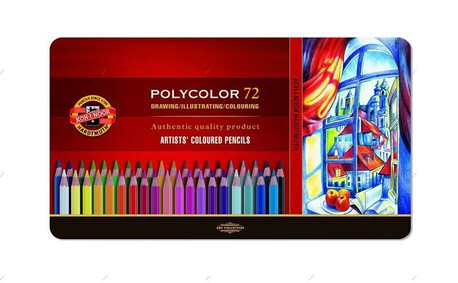 KOH-I-NOOR  Kredki ołówkowe Polycolor 72 kolorów, (1) - RYSOWANIE 