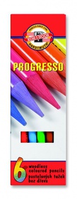 KOH-I-NOOR  Kredki ołówkowe Progresso 6 kolorów