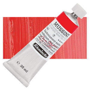 Schmincke Mussini Oil- 341 Cadmium Red Medium, (1) - Schmincke Mussini Oil - Artystyczne Farby Olejne