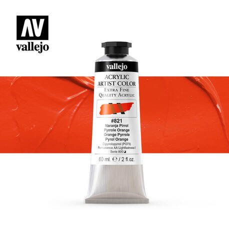 Vallejo Acrylic Artist -821 Pyrrole Orange