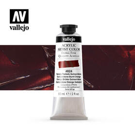 Vallejo Acrylic Artist 60 ml -824 Quinacridone Burnt Orange