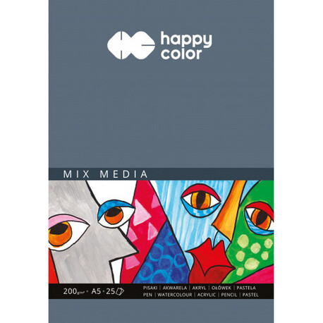 Happy Color Blok Mix Media 200g A3, (1) - Szkicowniki