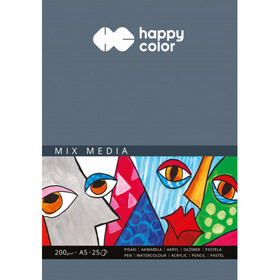 Happy Color Blok Mix Media 200g A5