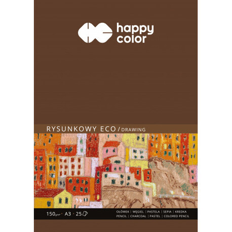 Happy Color Blok Rysunkowy Eco 150g A3, (1) - Szkicowniki