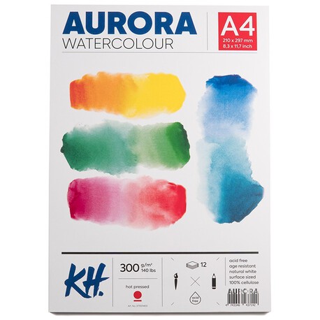 Kopia - Aurora Blok Akwarelowy Hot Pressed 300g A4, (1) - Bloki do Akwareli