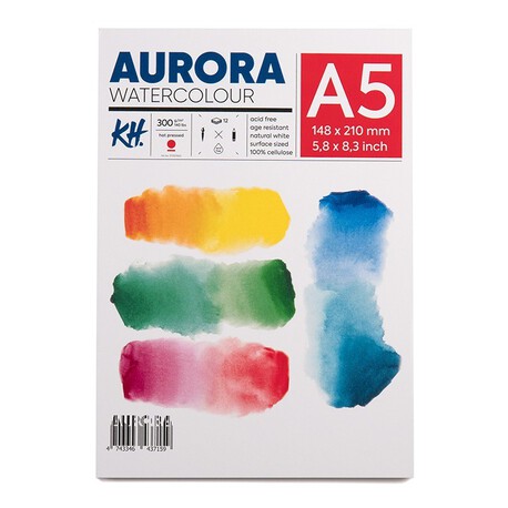 Aurora Blok Akwarelowy Hot Pressed 300g A5