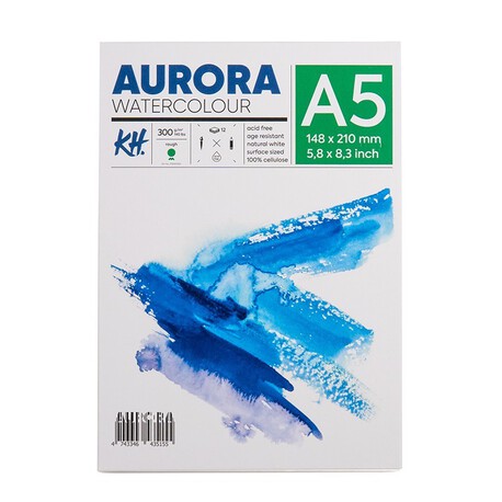 Aurora Blok Akwarelowy Rough 300g A5, (1) - Bloki do Akwareli