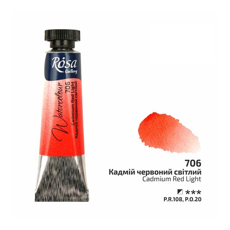 Rosa Akwarela - 706 Cadmium Red Light 10 ml