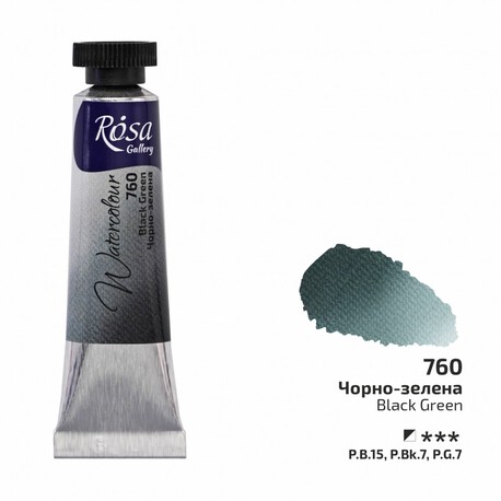 Rosa Akwarela - 760 Black Green 10 ml