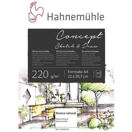 Hahnemuhle Concept Sketch & Draw 21/29,7 cm, 20 ark