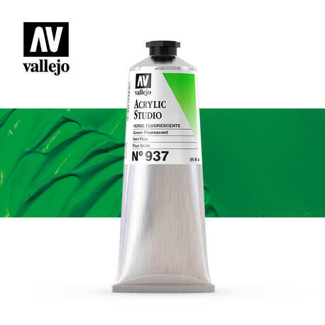  Vallejo Acrylic Studio -937 Green Fluorescent