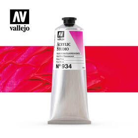 Vallejo Acrylic Studio -934 Red Pink Fluorescent