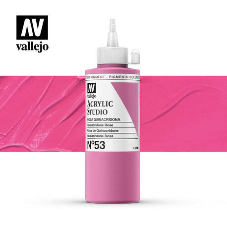 Vallejo Acrylic Studio -53 Quinacridone Rose, (1) - Vallejo Arcylic Studio - Studyjne Farby Akrylowe